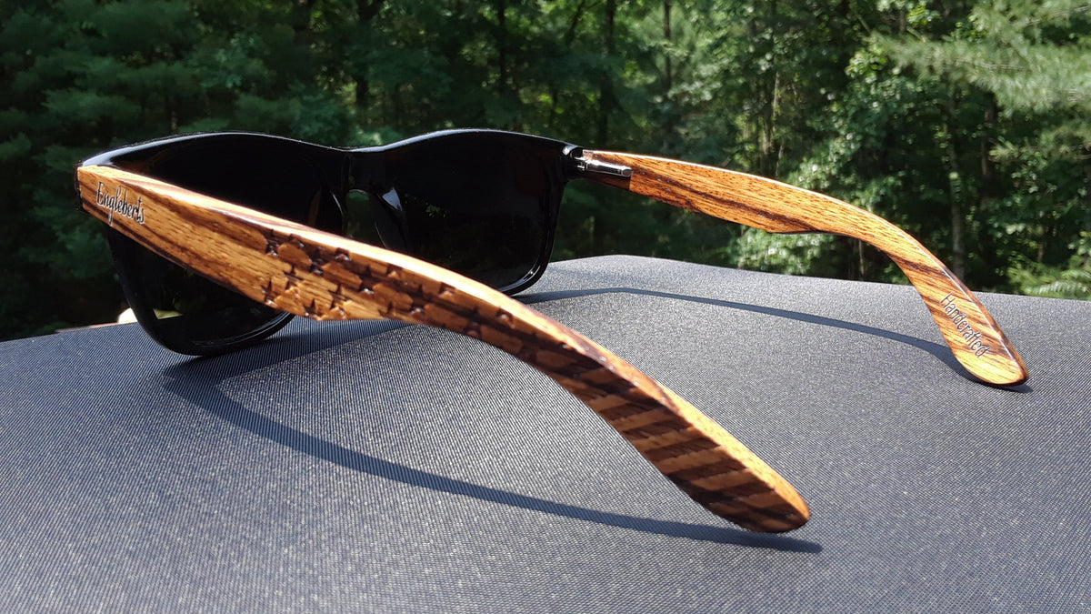 Tide and Forge Zebrawood Polarized Sunglasses