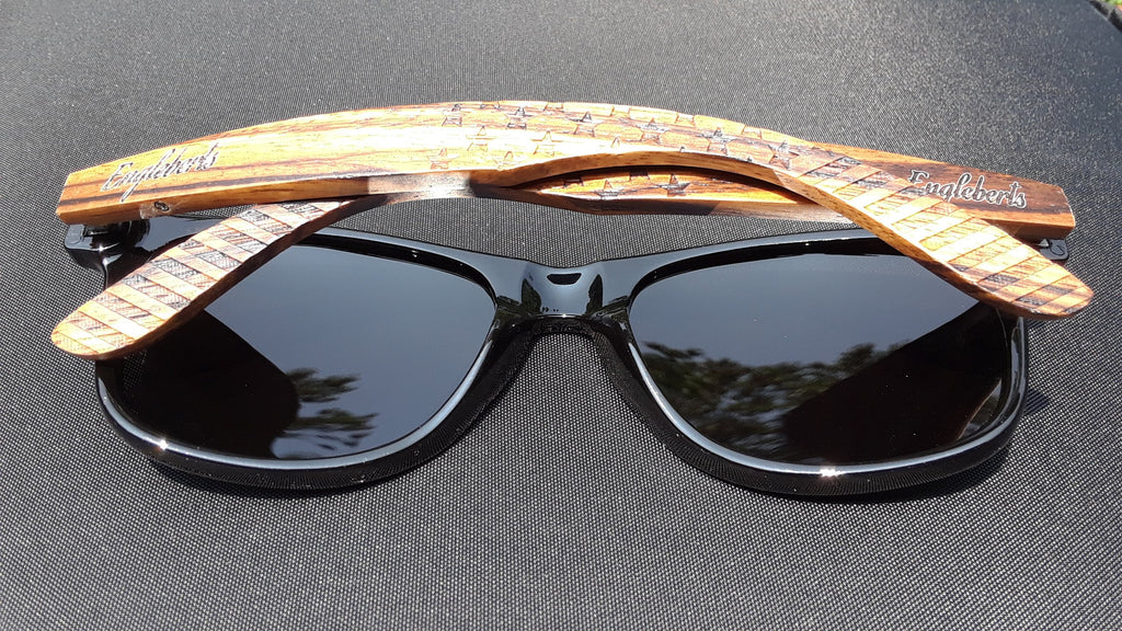 Tide and Forge Zebrawood Polarized Sunglasses
