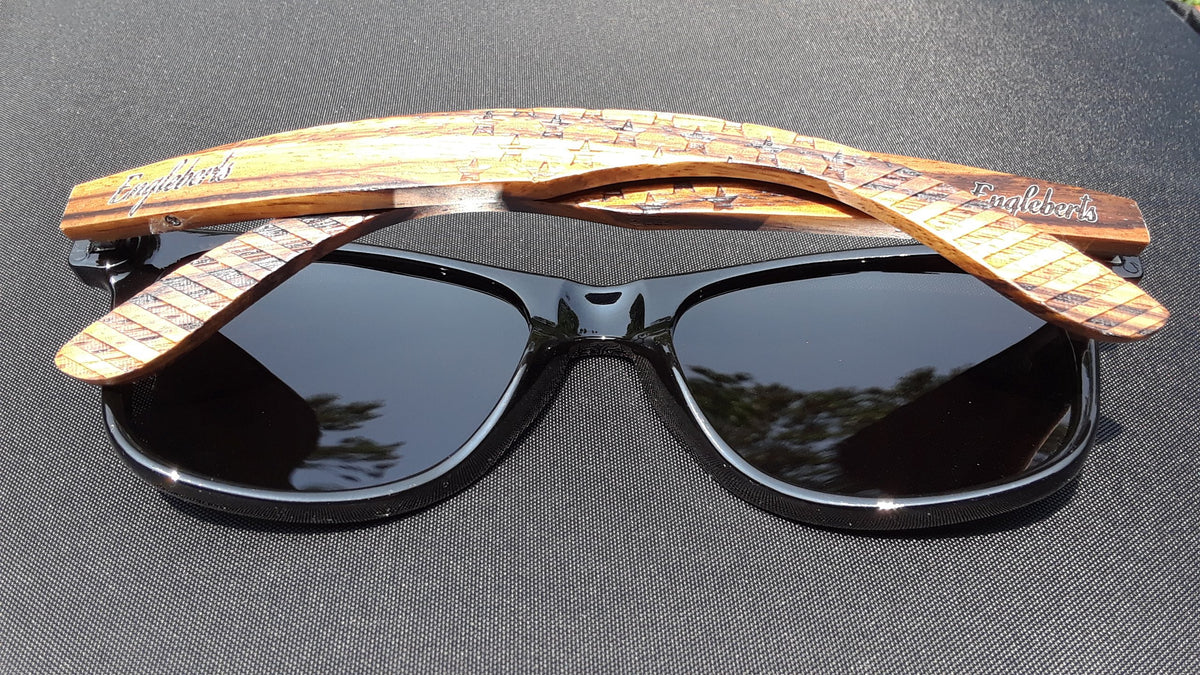 Tide and Forge Zebrawood Polarized Sunglasses