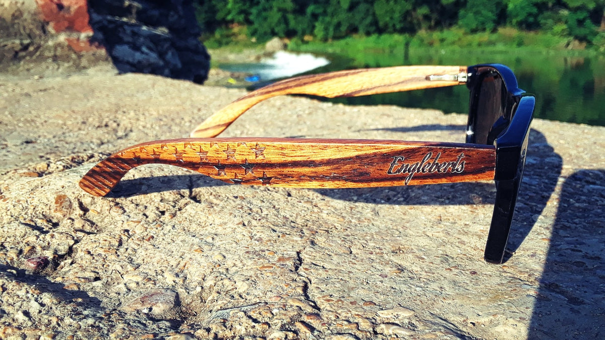 Tide and Forge Zebrawood Polarized Sunglasses