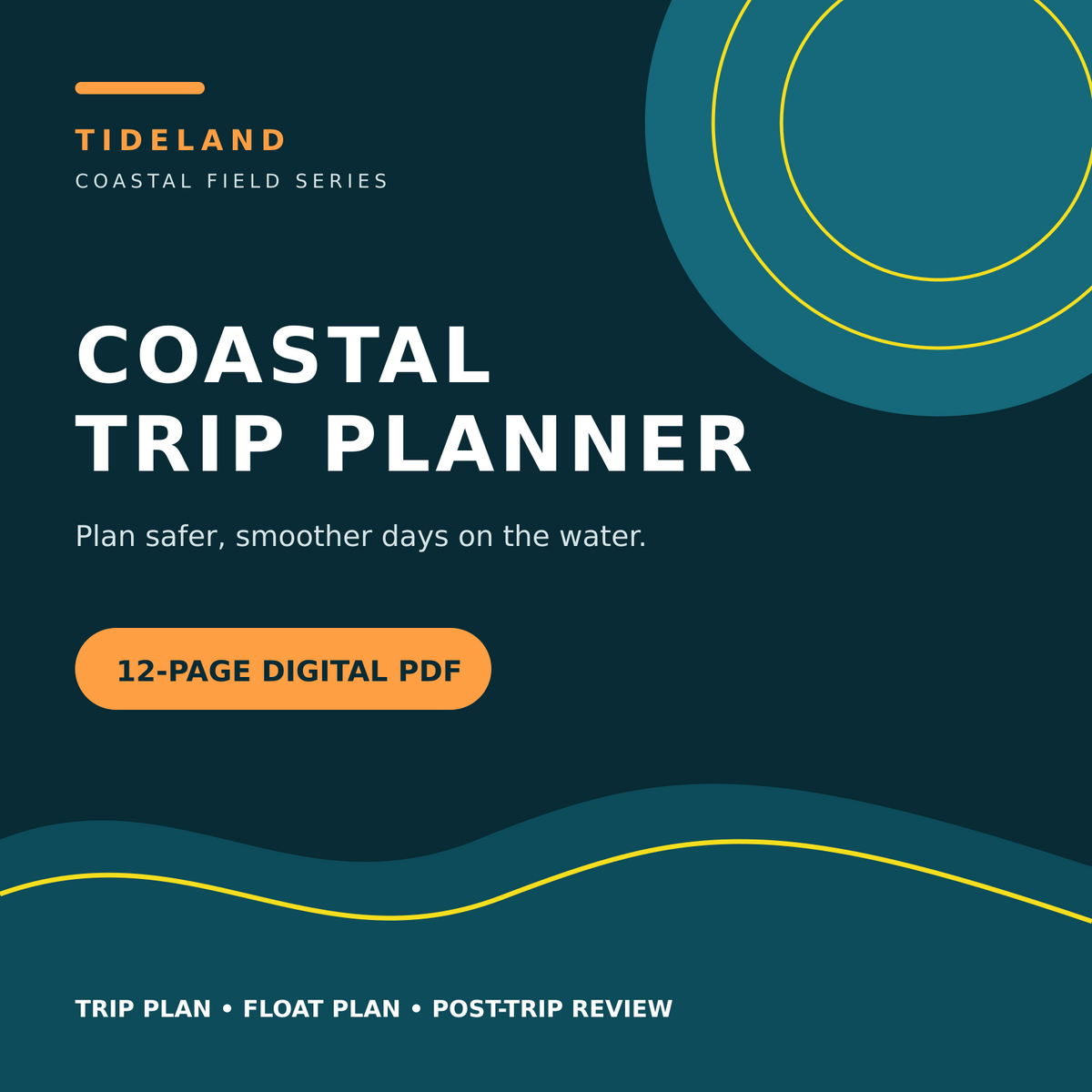 Tideland Coastal Trip Planner digital PDF cover